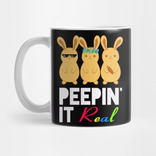 Peepin it Real Easter Day Bunny Mug